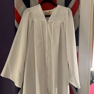 White Academus Graduation Robe